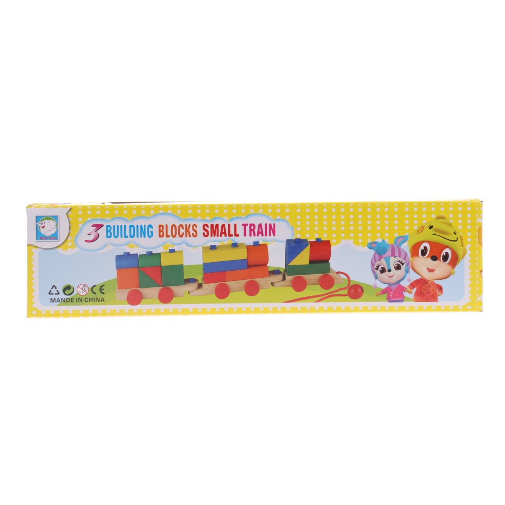 Dřevěný vláček s kostkami - попередній перегляд 2