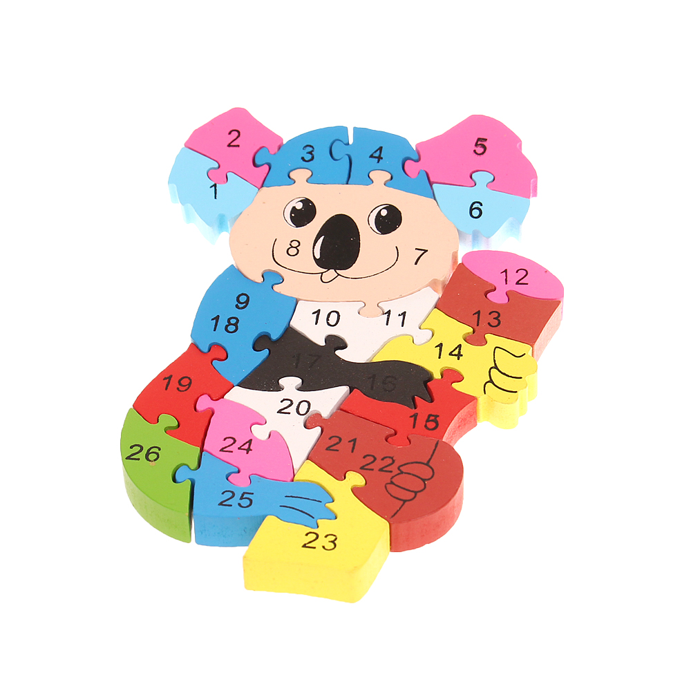 Vzdělávací dřevěné puzzle koala - попередній перегляд 1
