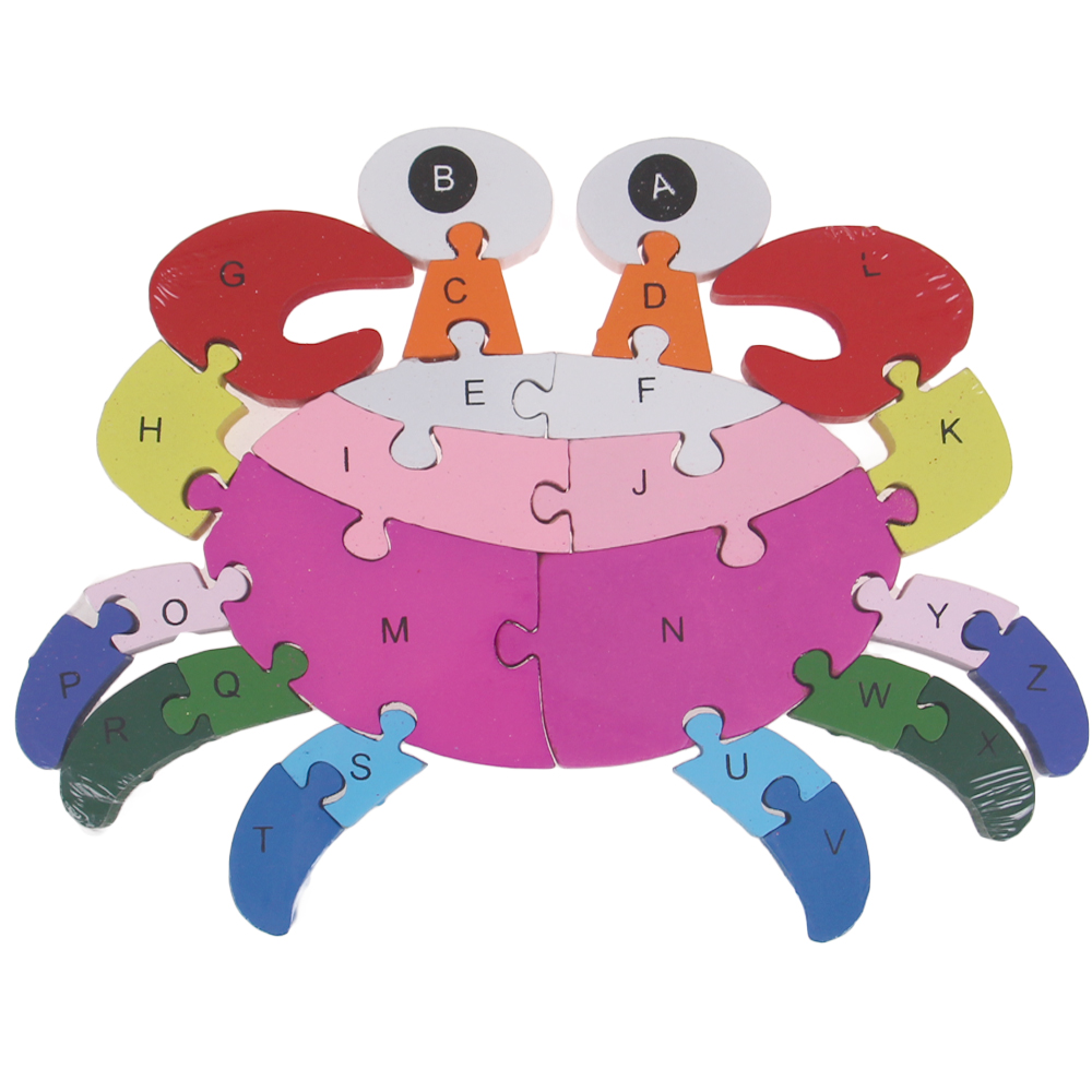 Vzdělávací dřevěné puzzle krab - попередній перегляд 1
