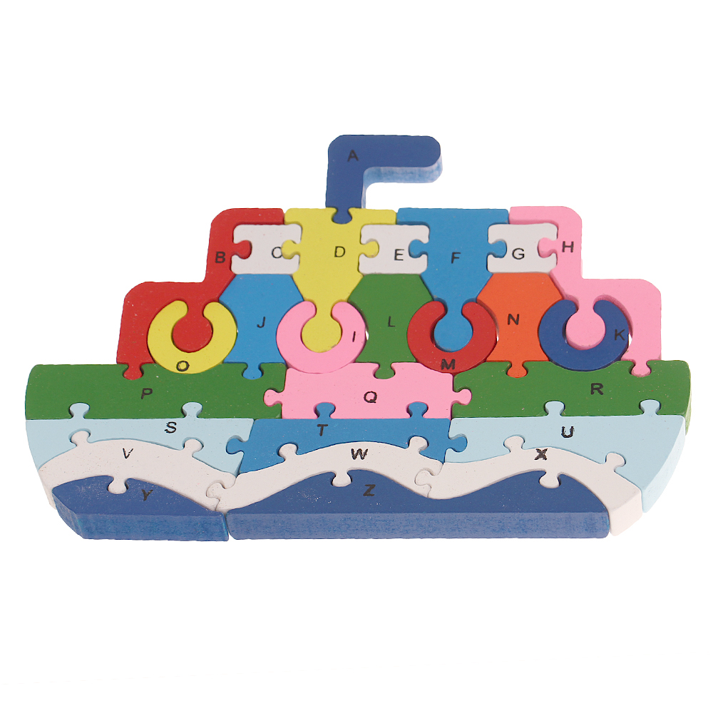 Vzdělávací dřevěné puzzle loď - попередній перегляд 2