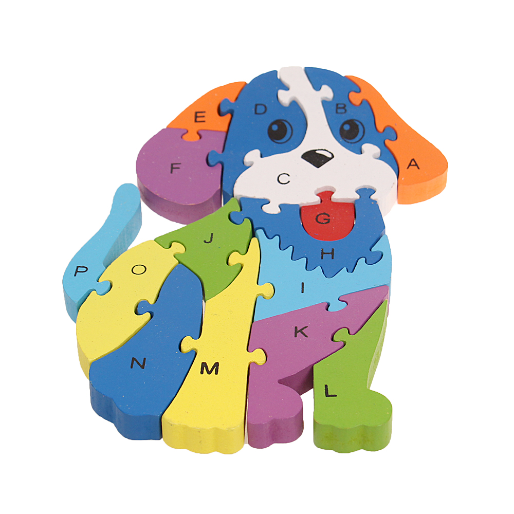 Vzdělávací dřevěné puzzle pejsek - попередній перегляд 1