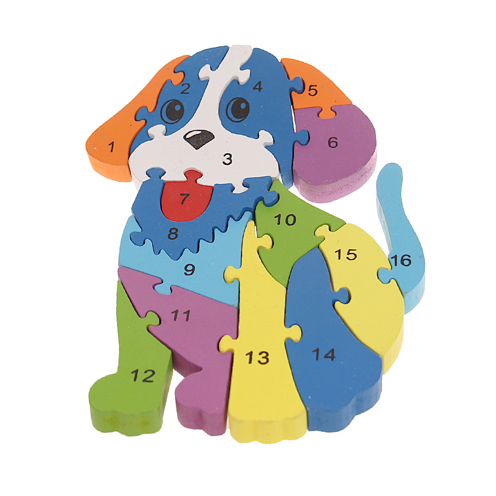 Vzdělávací dřevěné puzzle pejsek - попередній перегляд 2