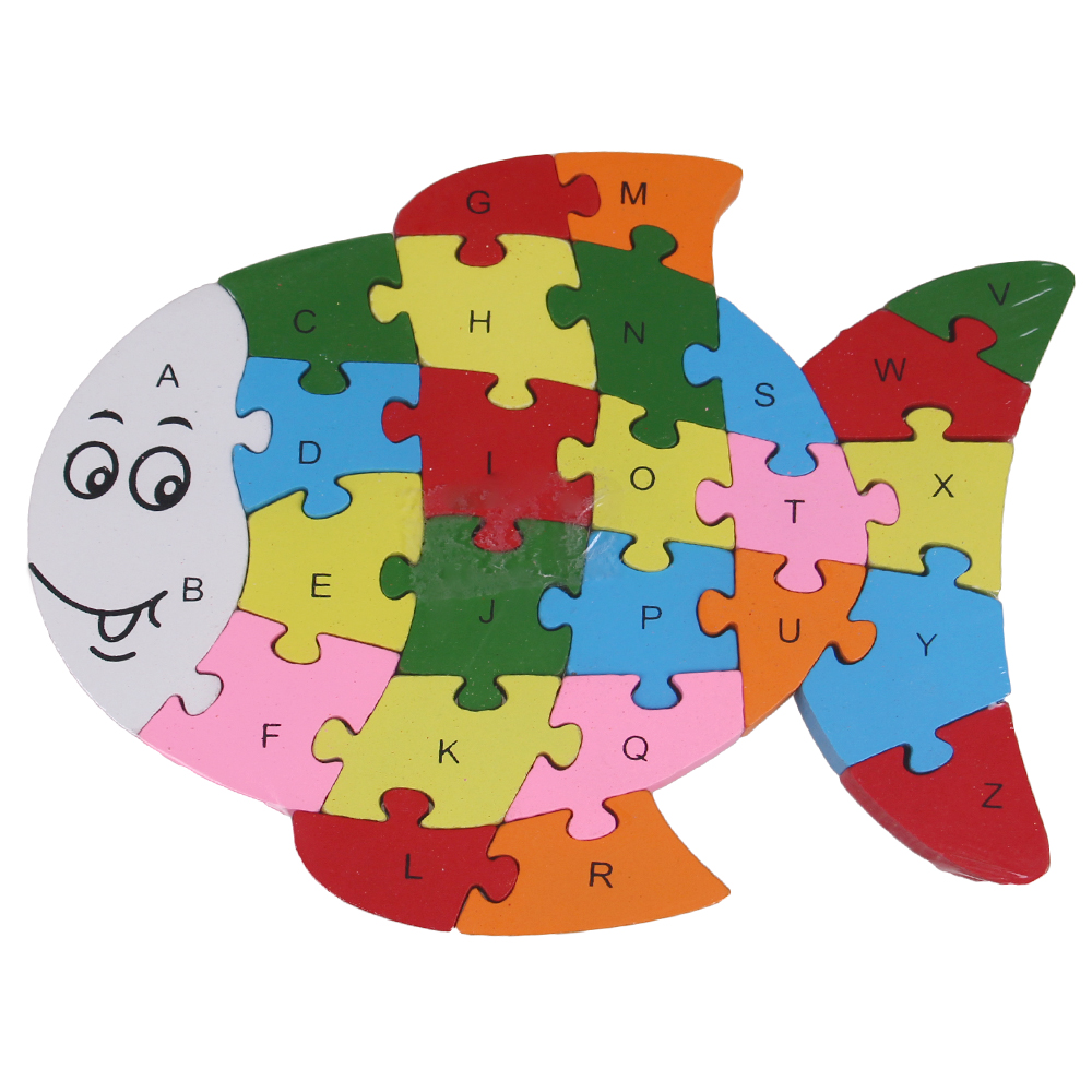 Vzdělávací dřevěné puzzle rybička - попередній перегляд 1