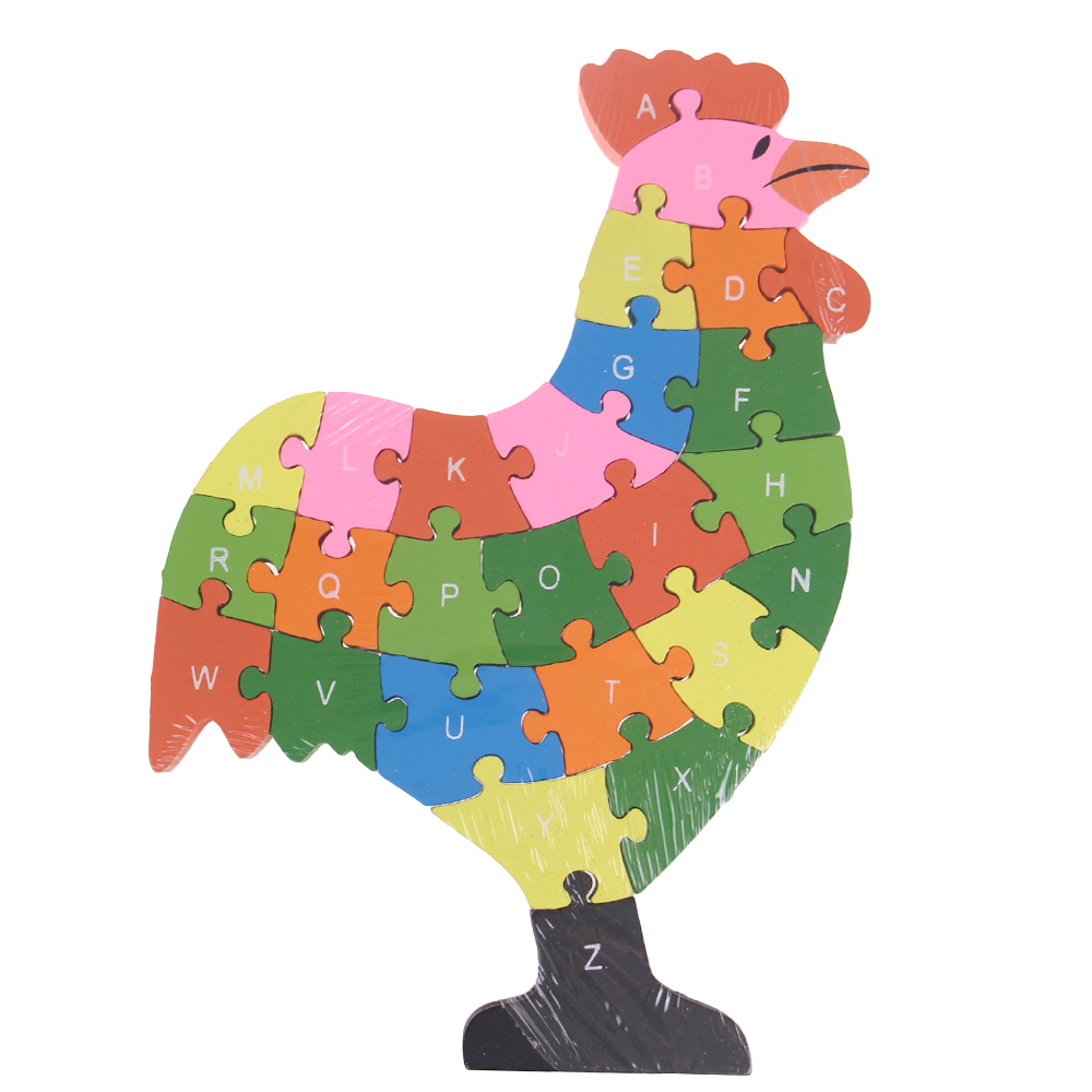 Vzdělávací dřevěné puzzle slepička - попередній перегляд 1