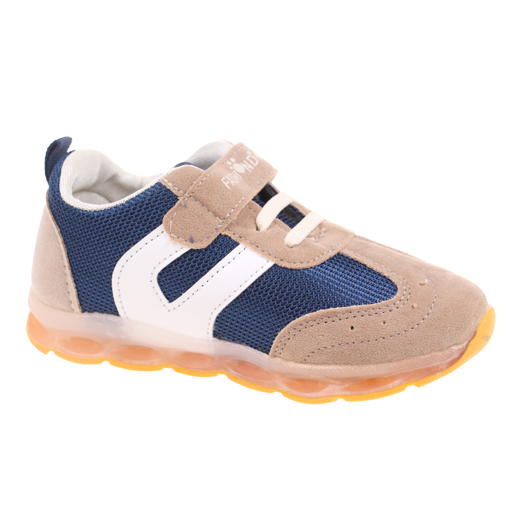Dětské svítící tenisky béžovo-modré - попередній перегляд 2