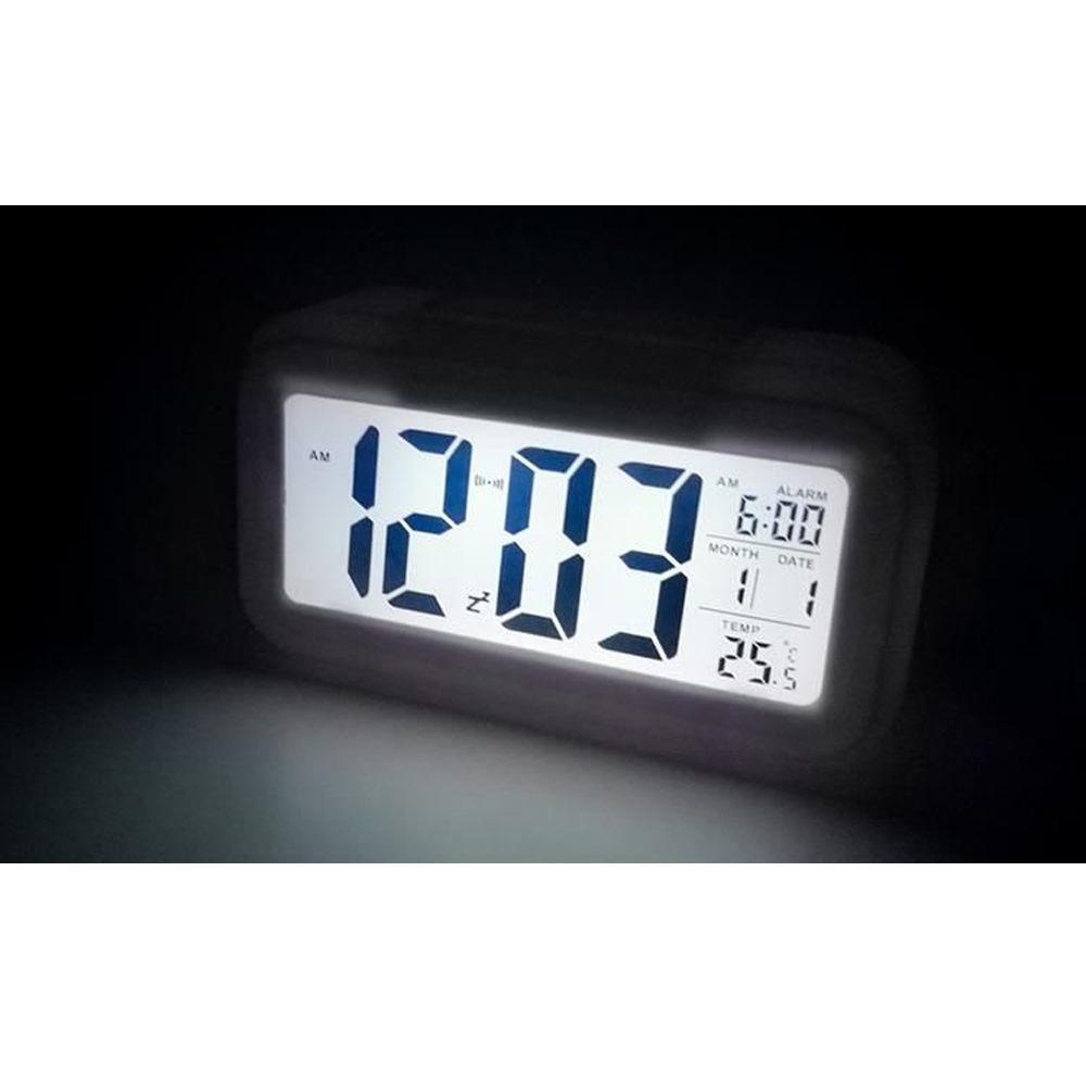 LED budík s displejem bílý - попередній перегляд 3