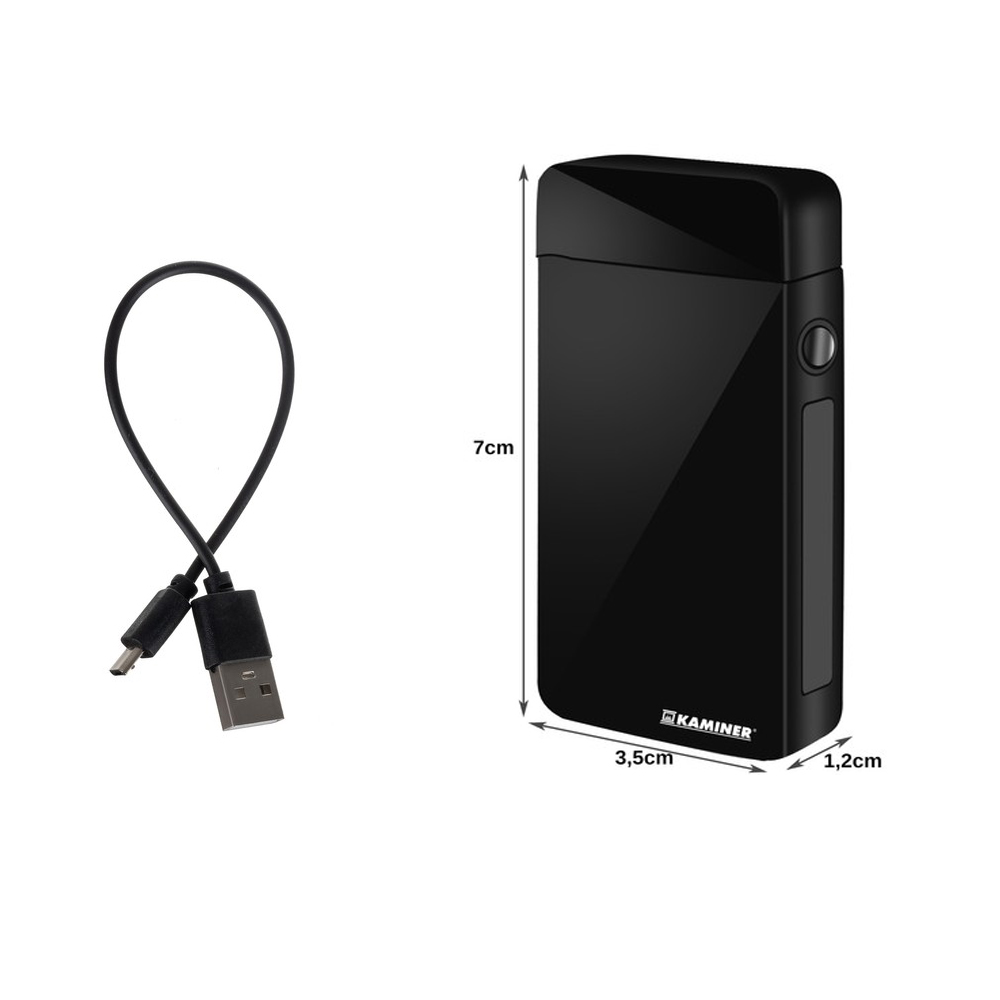 USB zapalovač černý Kaminer - попередній перегляд 2