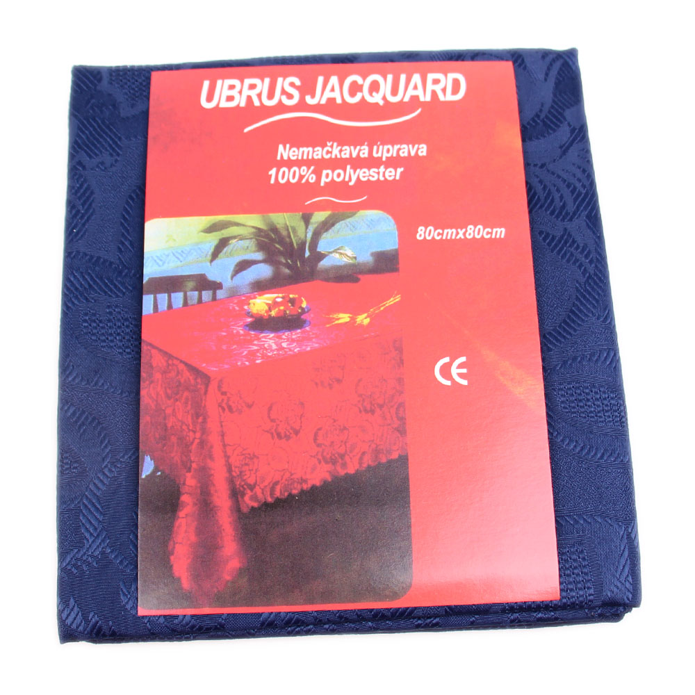 Ubrus Jacquard 80 x 80 cm modrý - попередній перегляд 1
