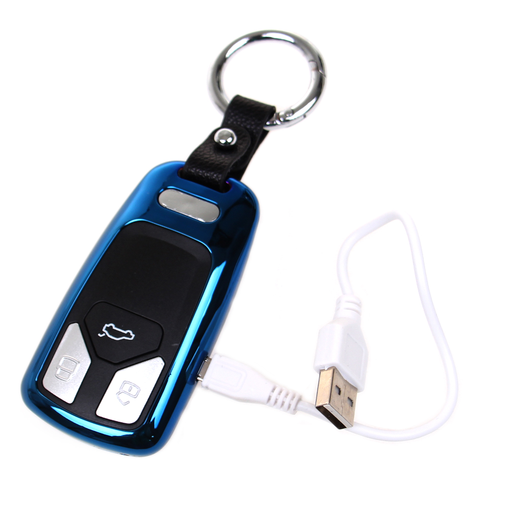 USB zapalovač klíč od auta modrý - попередній перегляд 2