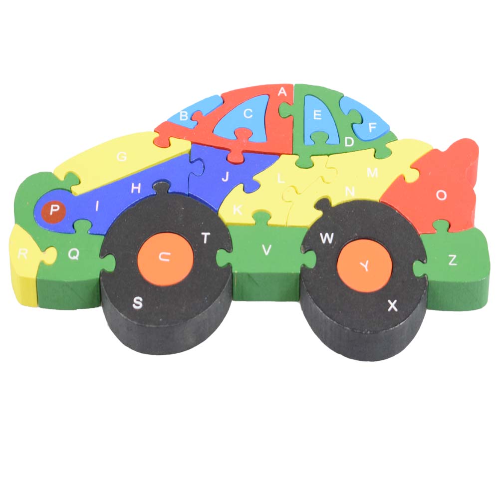 Vzdělávací dřevěné puzzle auto  - попередній перегляд 2
