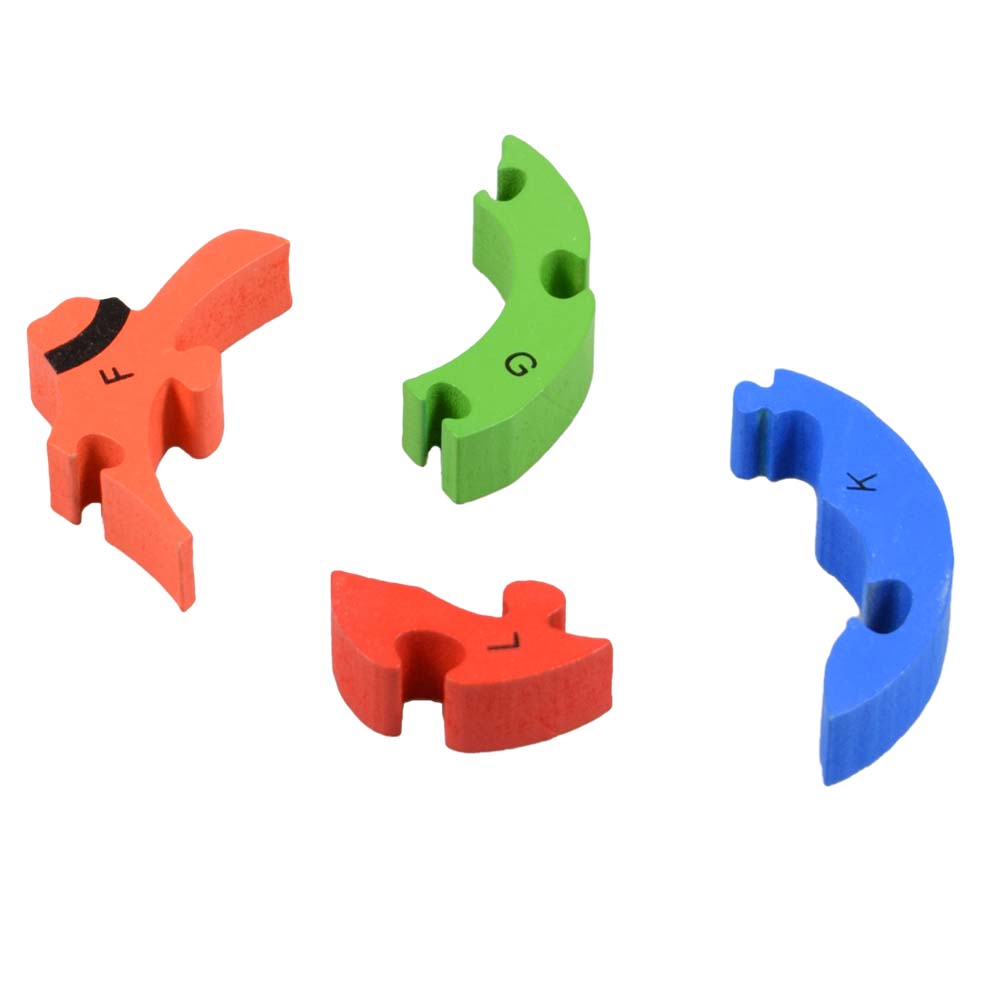Vzdělávací dřevěné puzzle lev - попередній перегляд 3