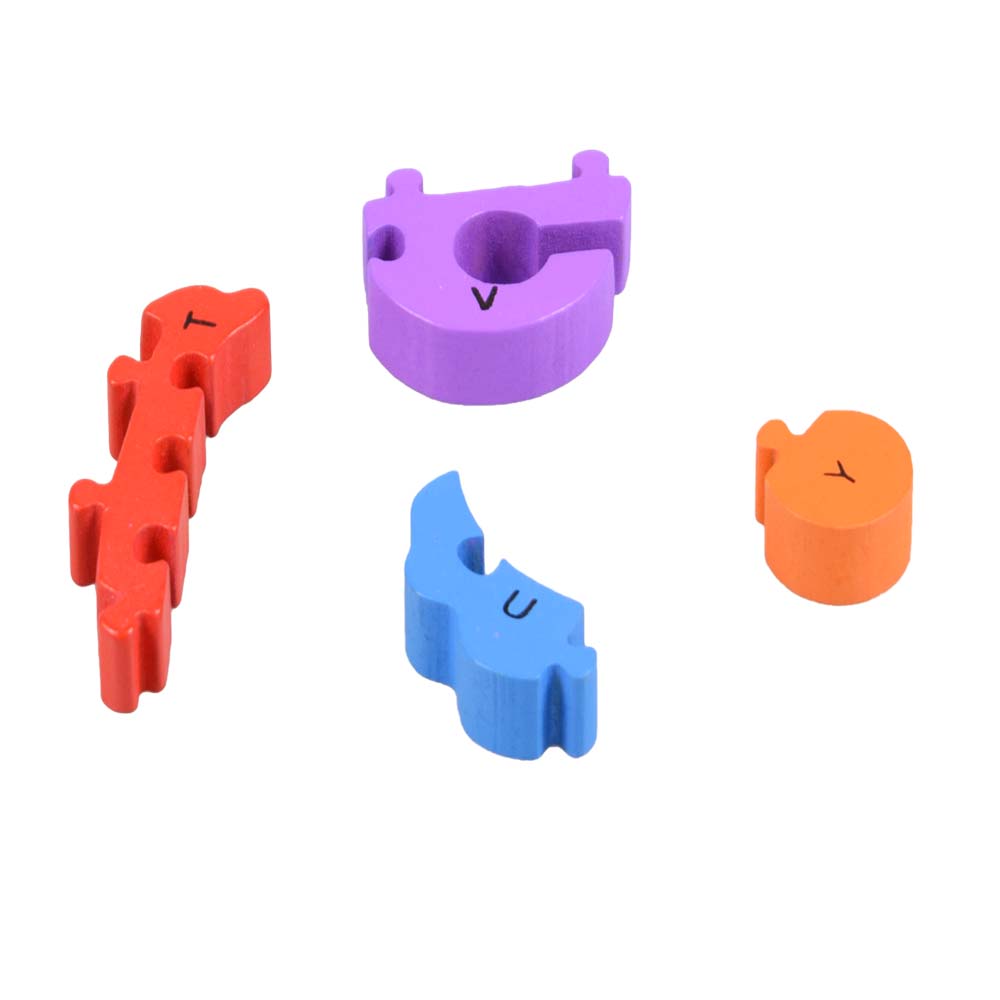 Vzdělávací dřevěné puzzle vlak  - попередній перегляд 3