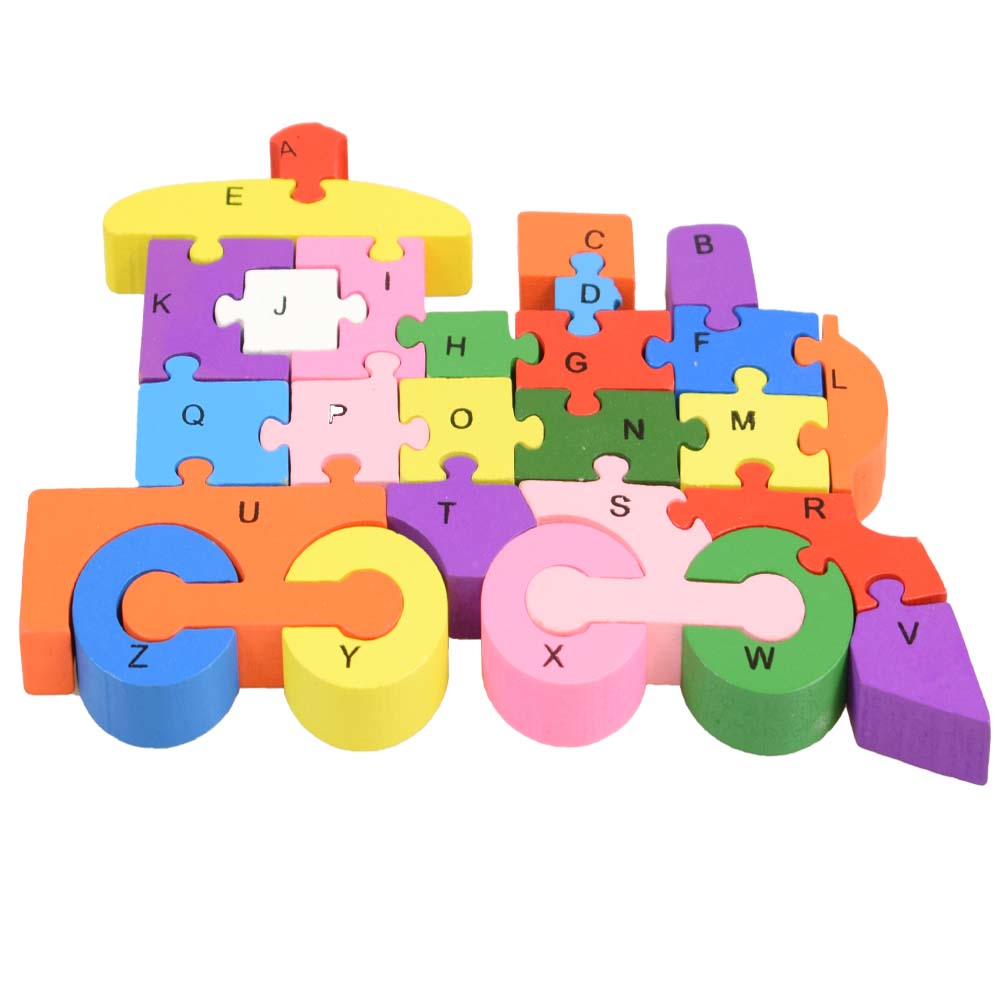 Vzdělávací dřevěné puzzle vlak  - попередній перегляд 2