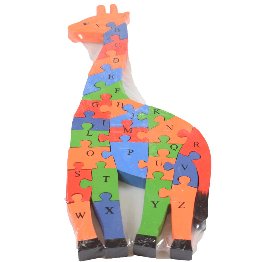 Vzdělávací dřevěné puzzle žirafa - попередній перегляд 3
