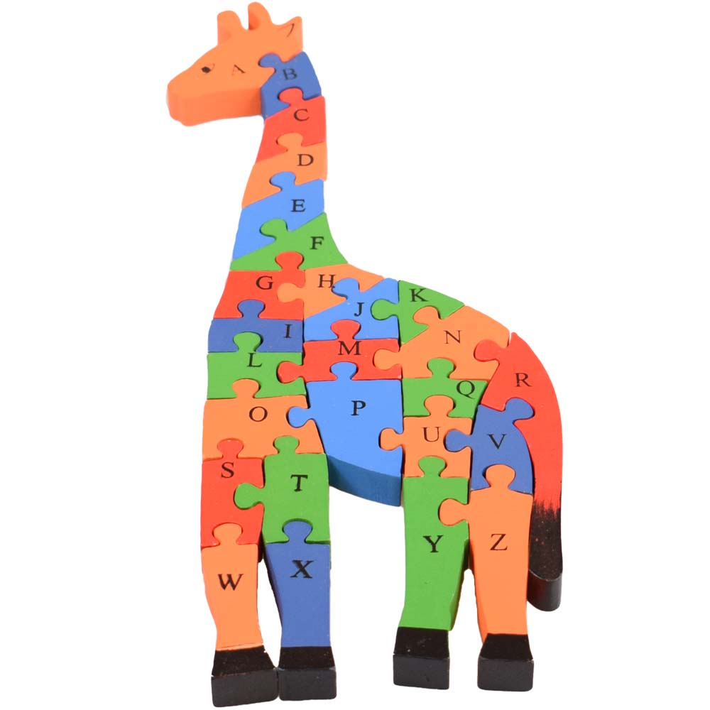 Vzdělávací dřevěné puzzle žirafa - попередній перегляд 1