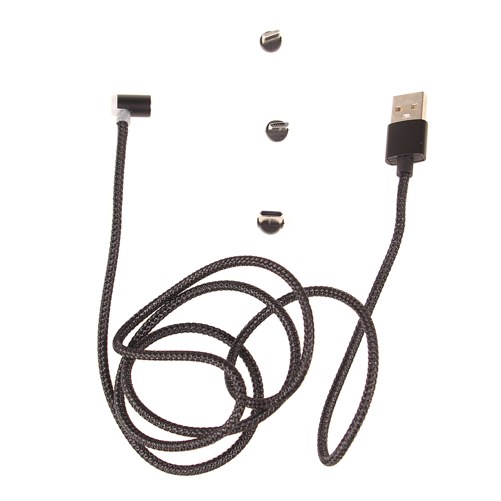 Magnetický USB kabel černý - попередній перегляд 2