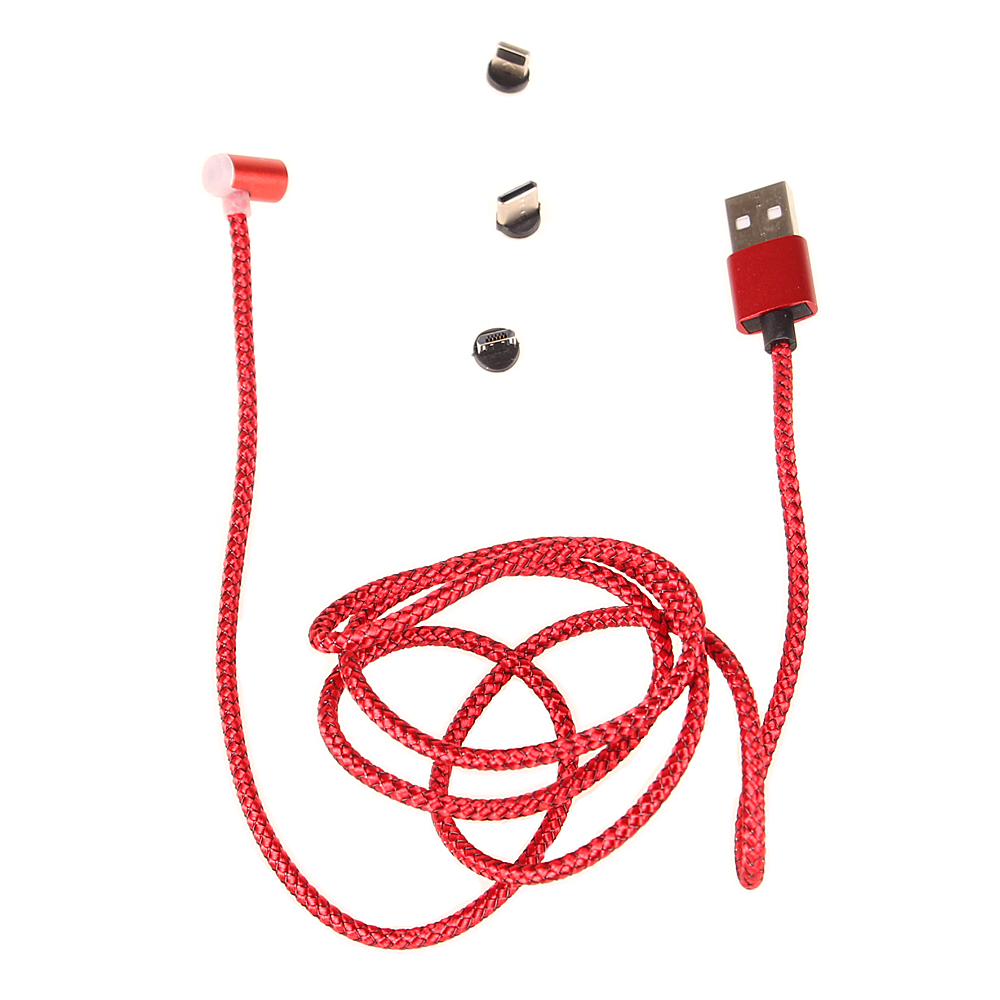 Magnetický USB kabel červený - попередній перегляд 2