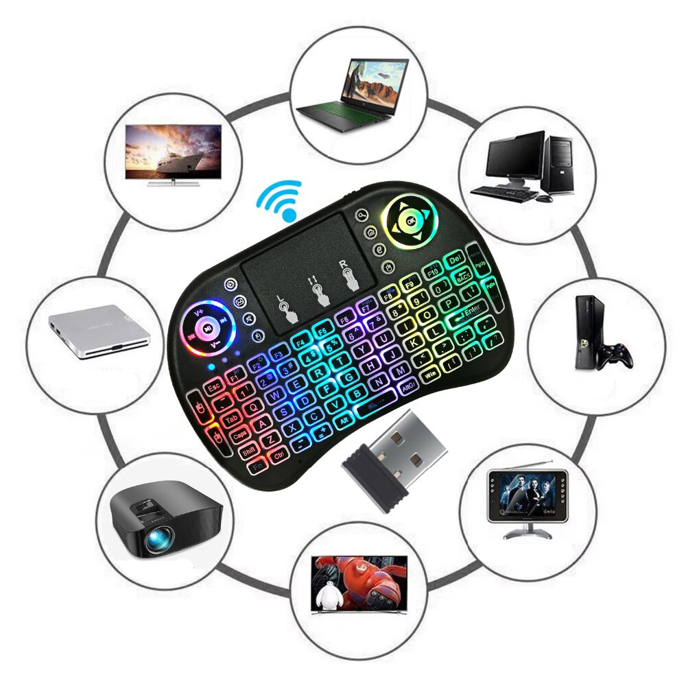 Mini podsvícená klávesnice RGB - попередній перегляд 6