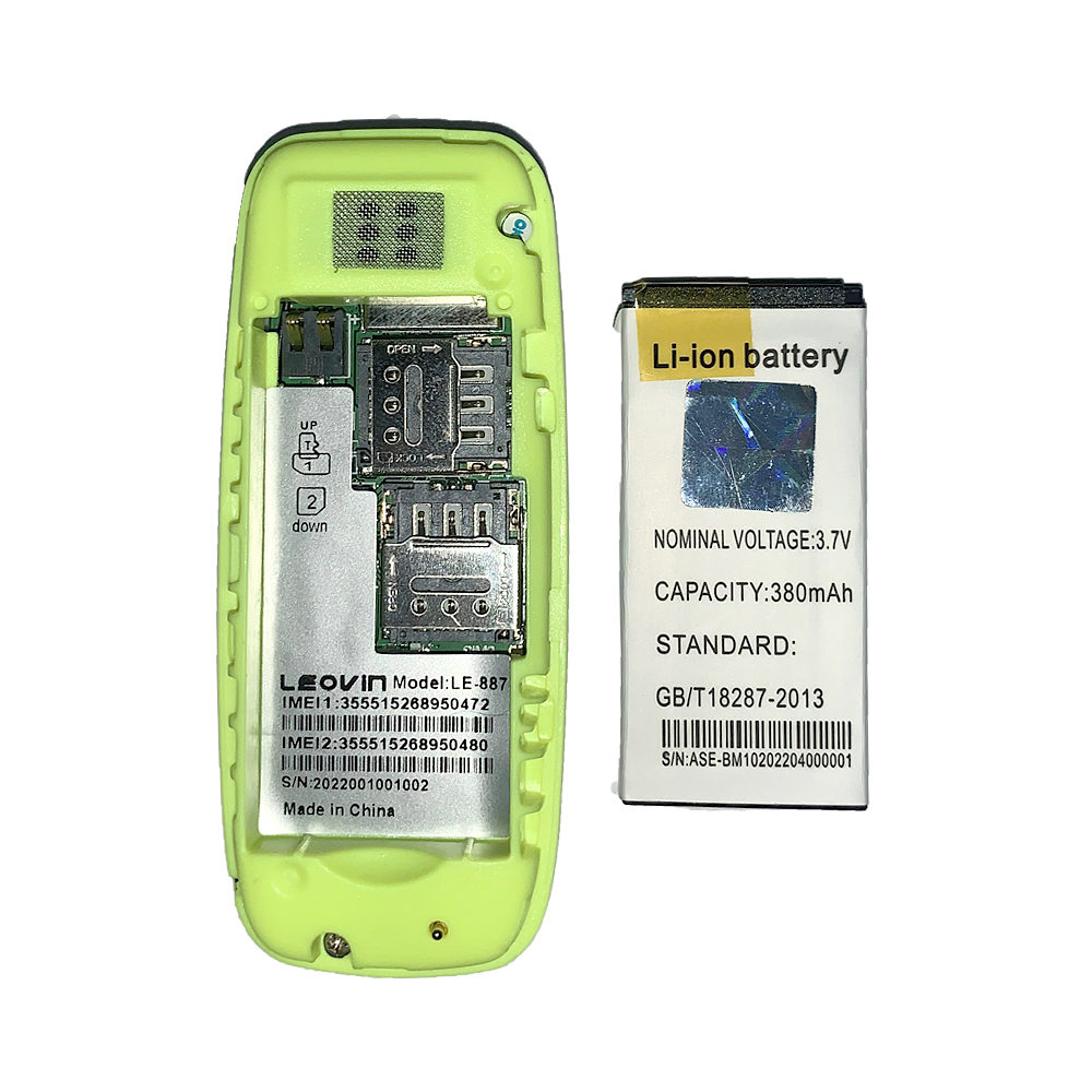 Mini telefon LE-887 bílý - попередній перегляд 3