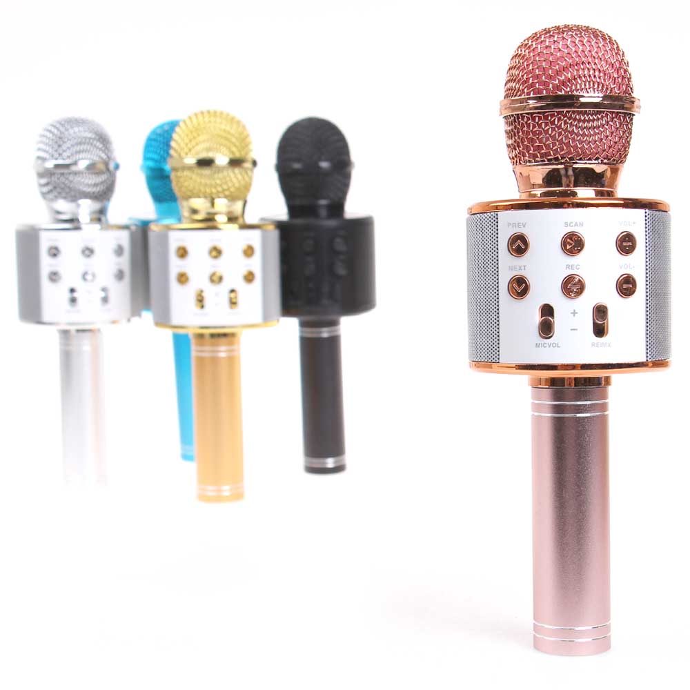 Karaoke mikrofon WS-858 rosegold - попередній перегляд 3