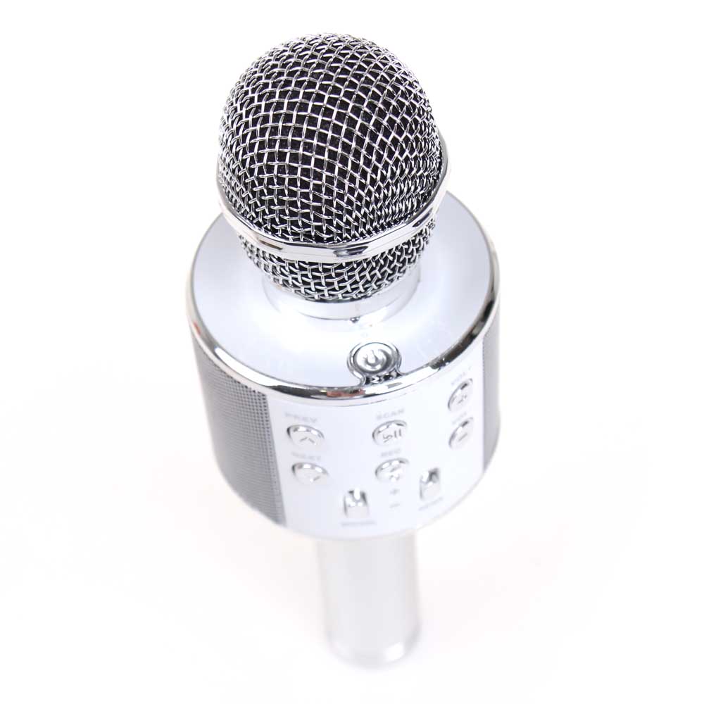 Karaoke mikrofon WS-858 stříbrný - попередній перегляд 5