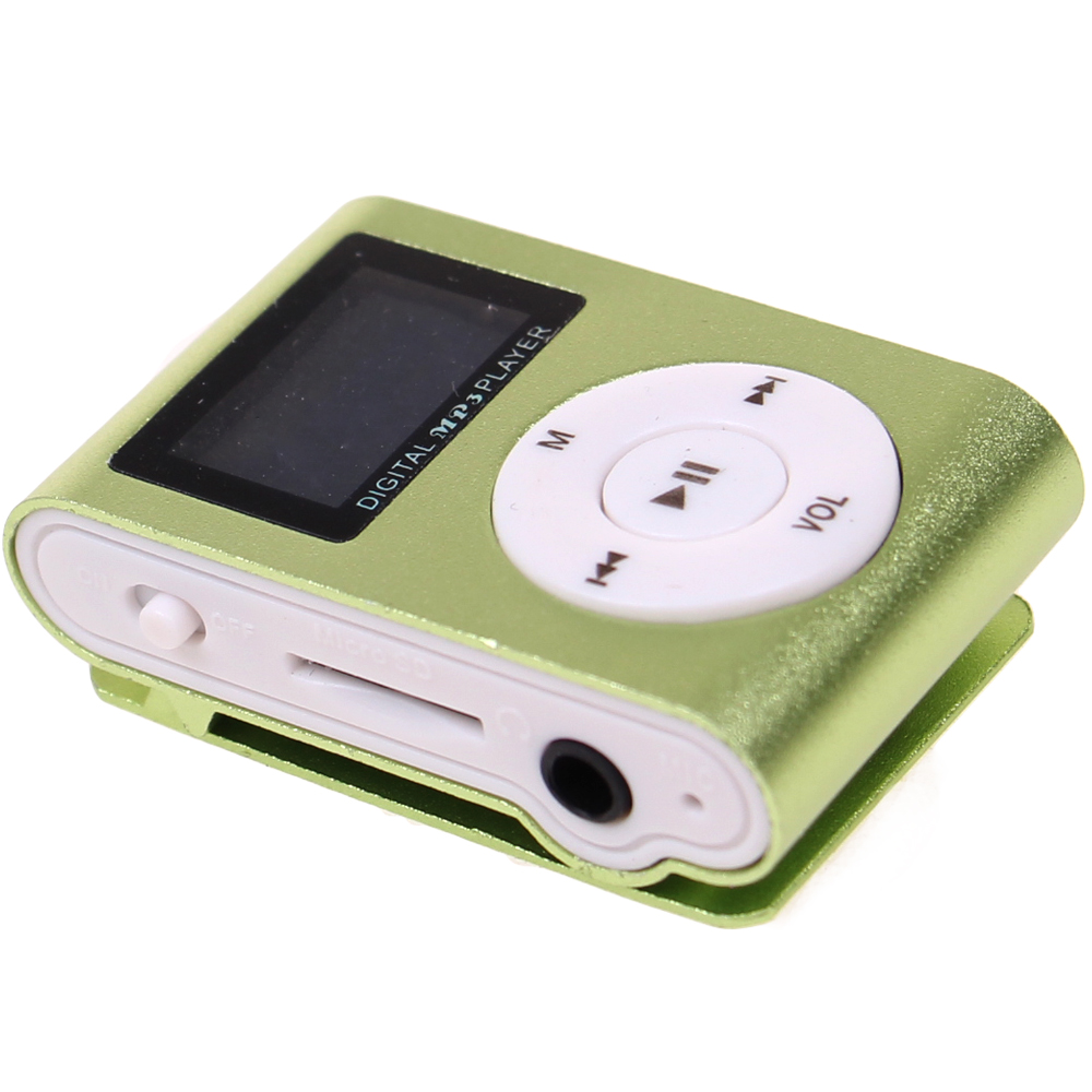 Mini MP3 přehrávač s displejem zelený - попередній перегляд 2
