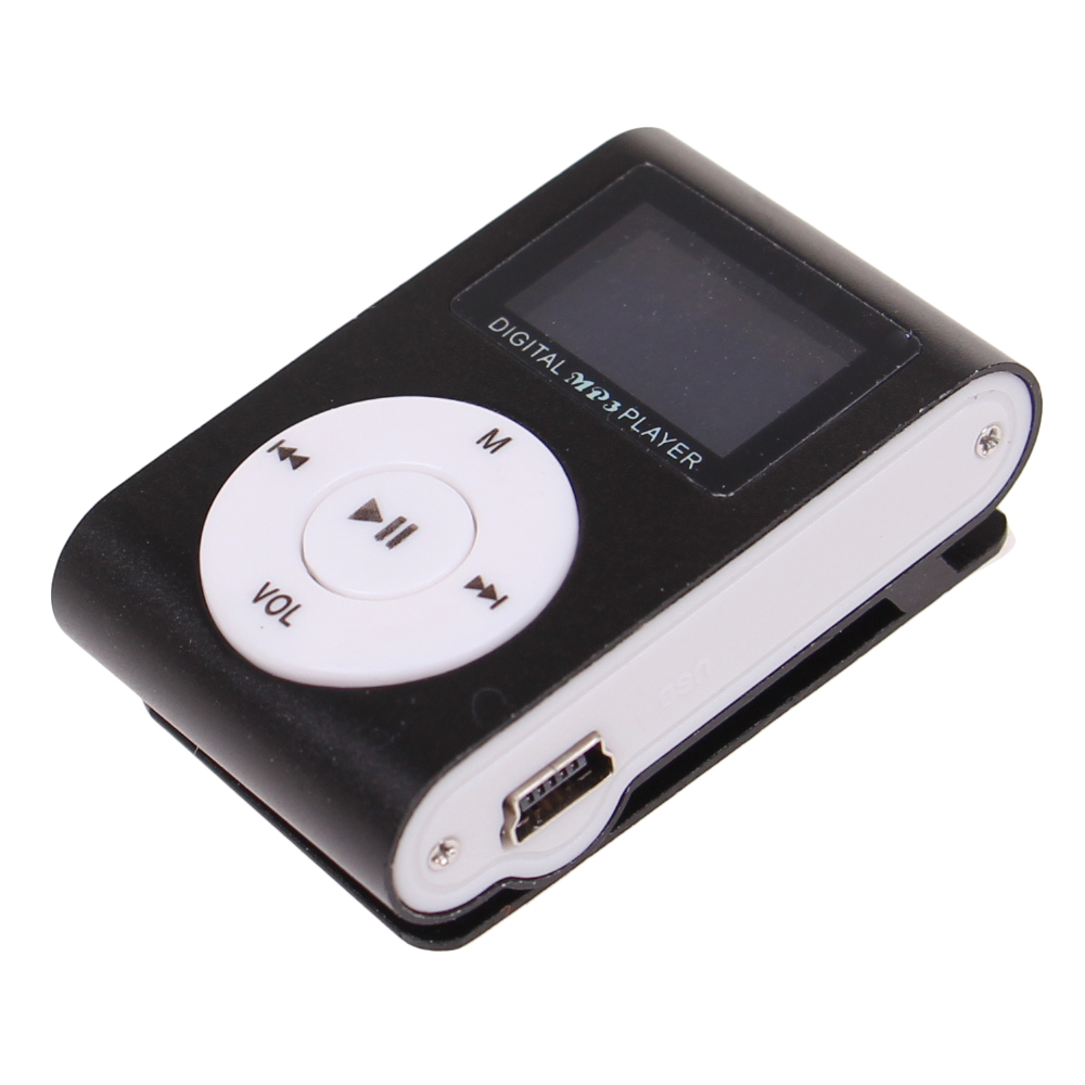 Mini MP3 přehrávač s displejem černý - попередній перегляд 1