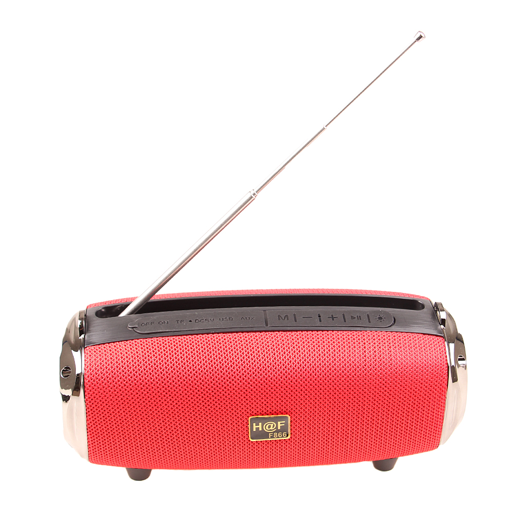 Multifunkční bluetooth reproduktor HF-F866 červený - попередній перегляд 3
