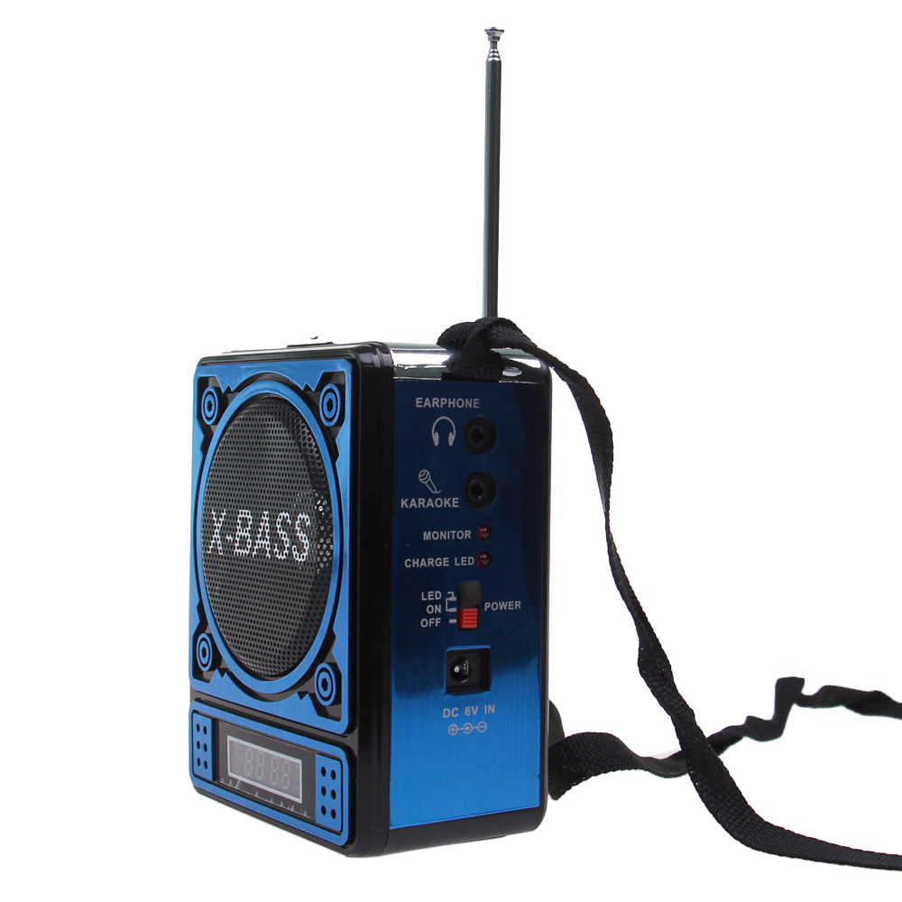 Multimediální rádio GM-6188TD modré - попередній перегляд 1