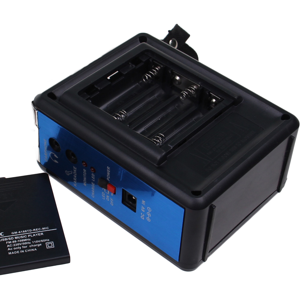 Multimediální rádio GM-6188TD modré - попередній перегляд 3