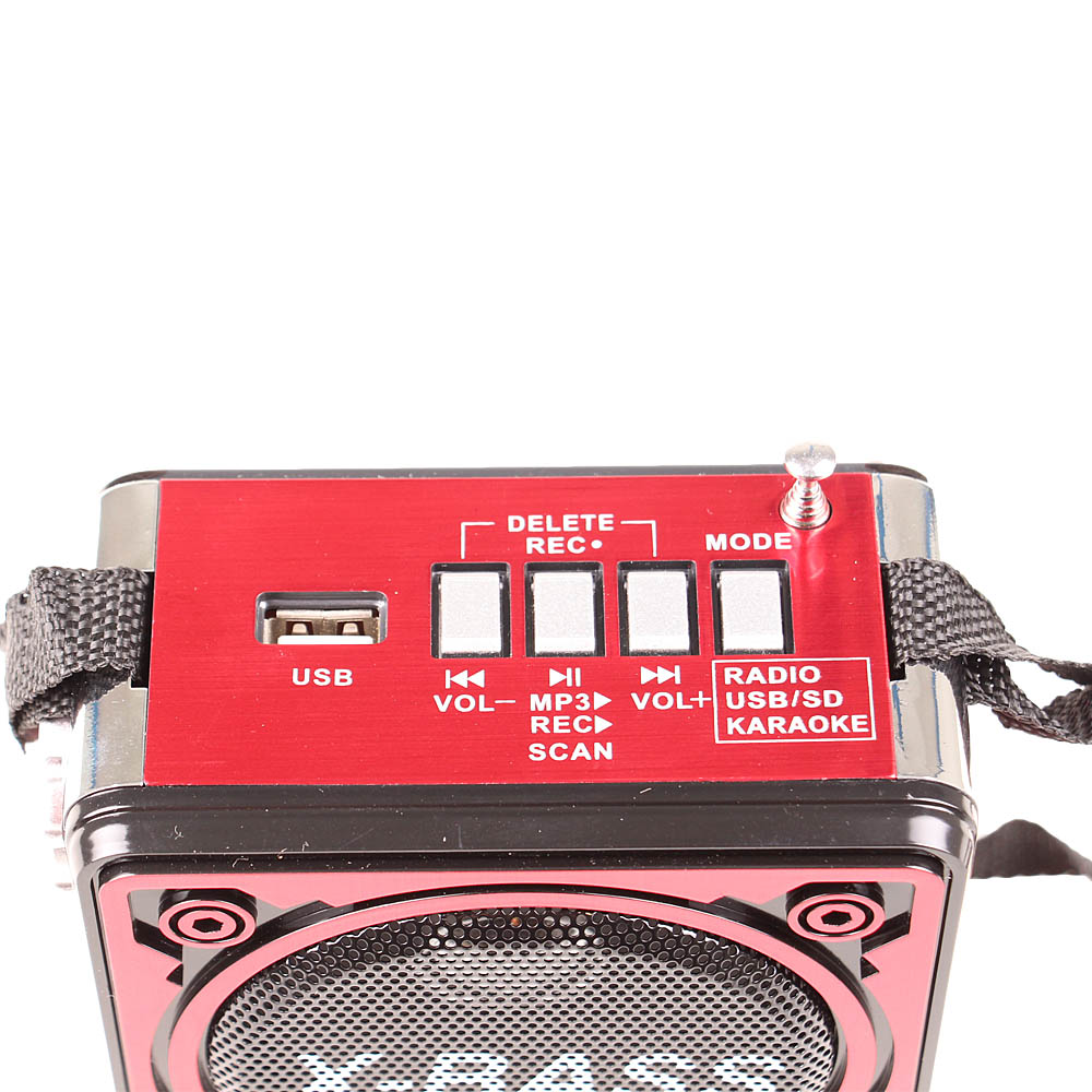 Multimediální rádio GM-6188TD červené - попередній перегляд 3