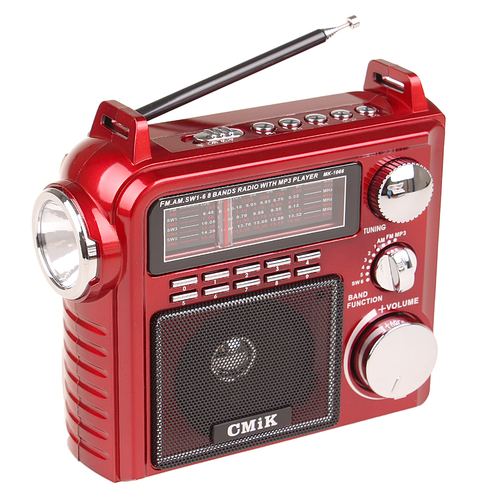 Přenosné radio CMIK MK-1066 červené - попередній перегляд 1