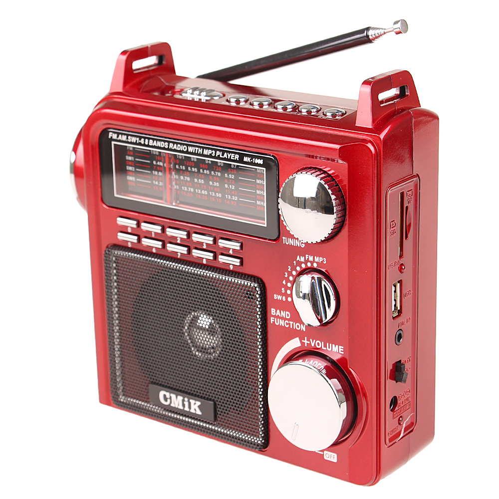 Přenosné radio CMIK MK-1066 červené - попередній перегляд 2