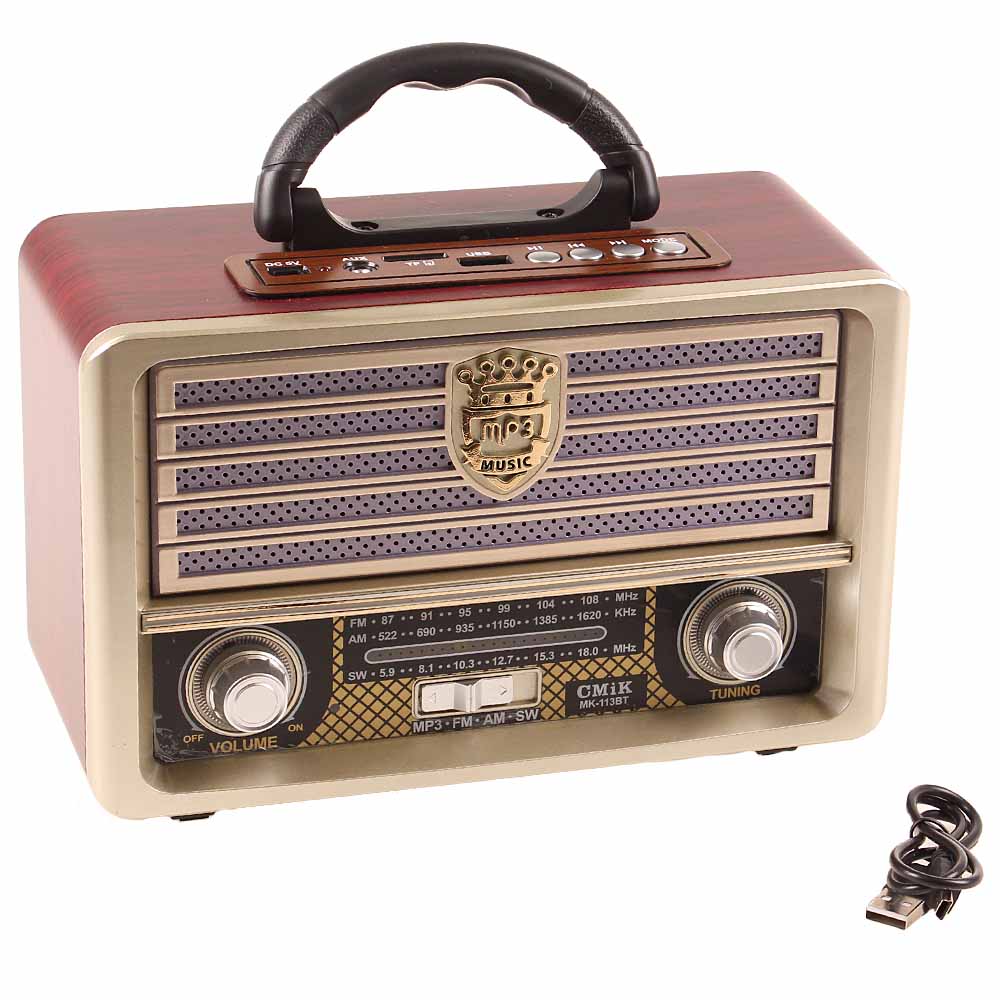 Přenosné radio CMIK MK-113BT zlaté - попередній перегляд 1