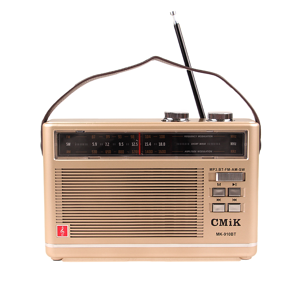Přenosné radio CMIK MK-910BT zlaté - попередній перегляд 1
