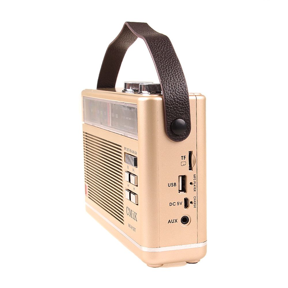 Přenosné radio CMIK MK-910BT zlaté - попередній перегляд 3