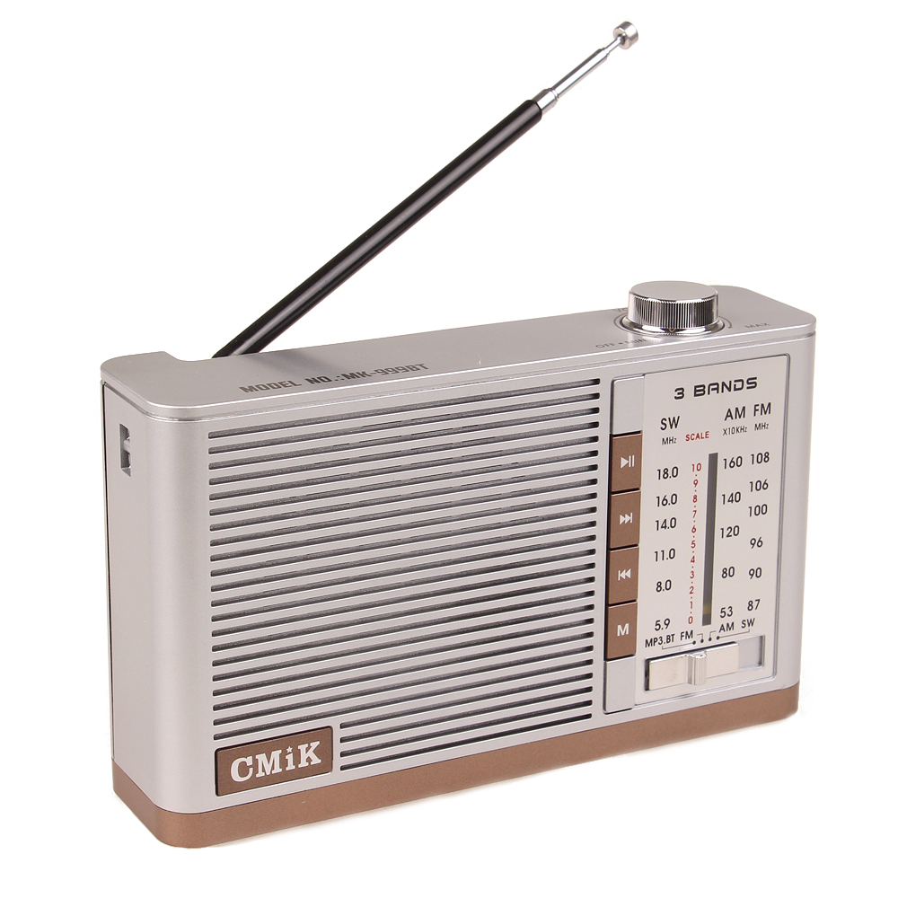 Přenosné rádio CMIK MK-999BT stříbrné - попередній перегляд 2