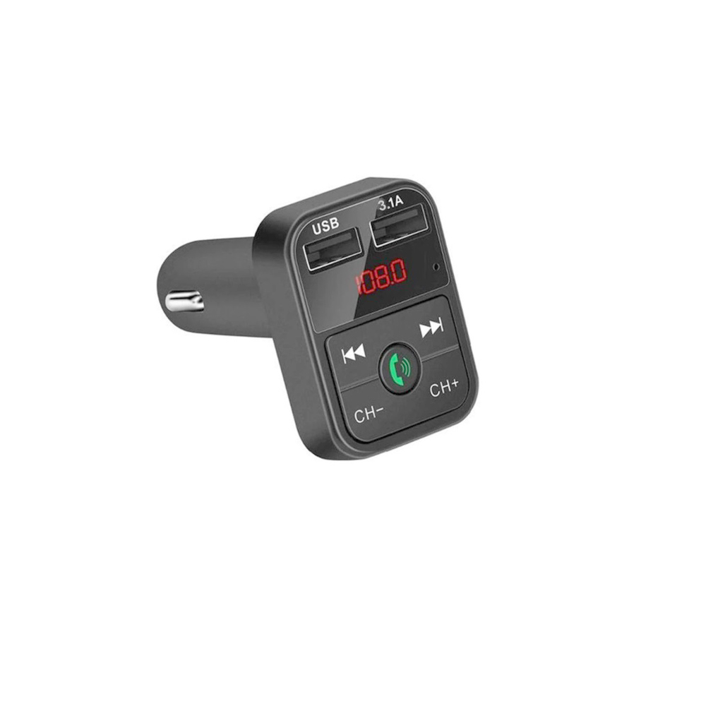 Bluetooth autonabíječka - FM transmitter černá - попередній перегляд 1