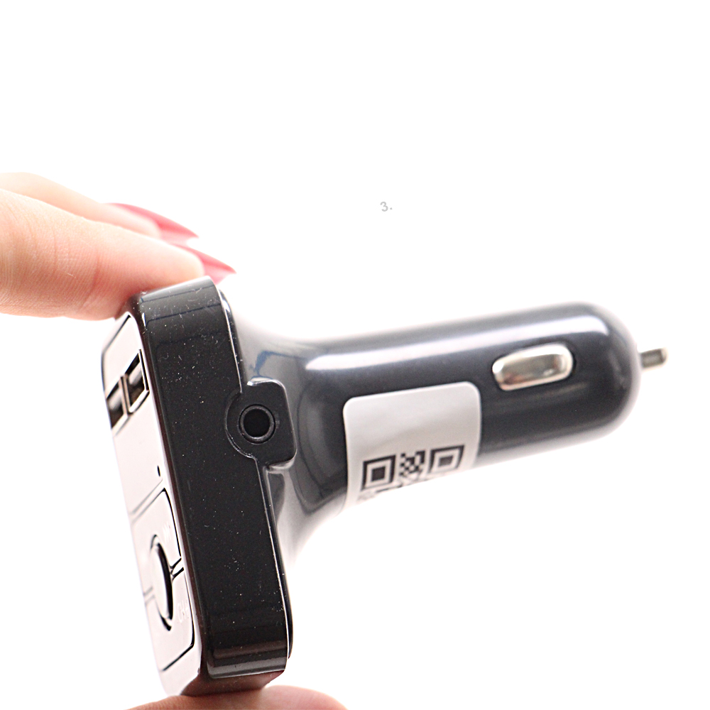 Bluetooth autonabíječka - FM transmitter černá - попередній перегляд 2