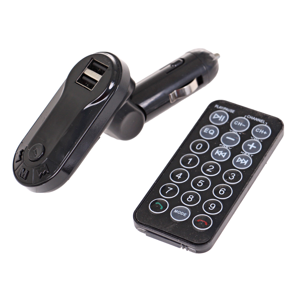 Multifunkční bluetooth handsfree do auta BT-FM černé - попередній перегляд 2