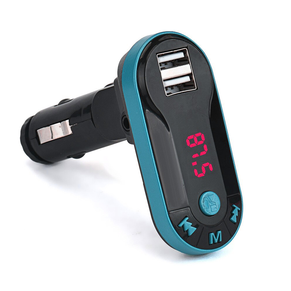 Multifunkční bluetooth handsfree do auta BT-FM modré - попередній перегляд 3