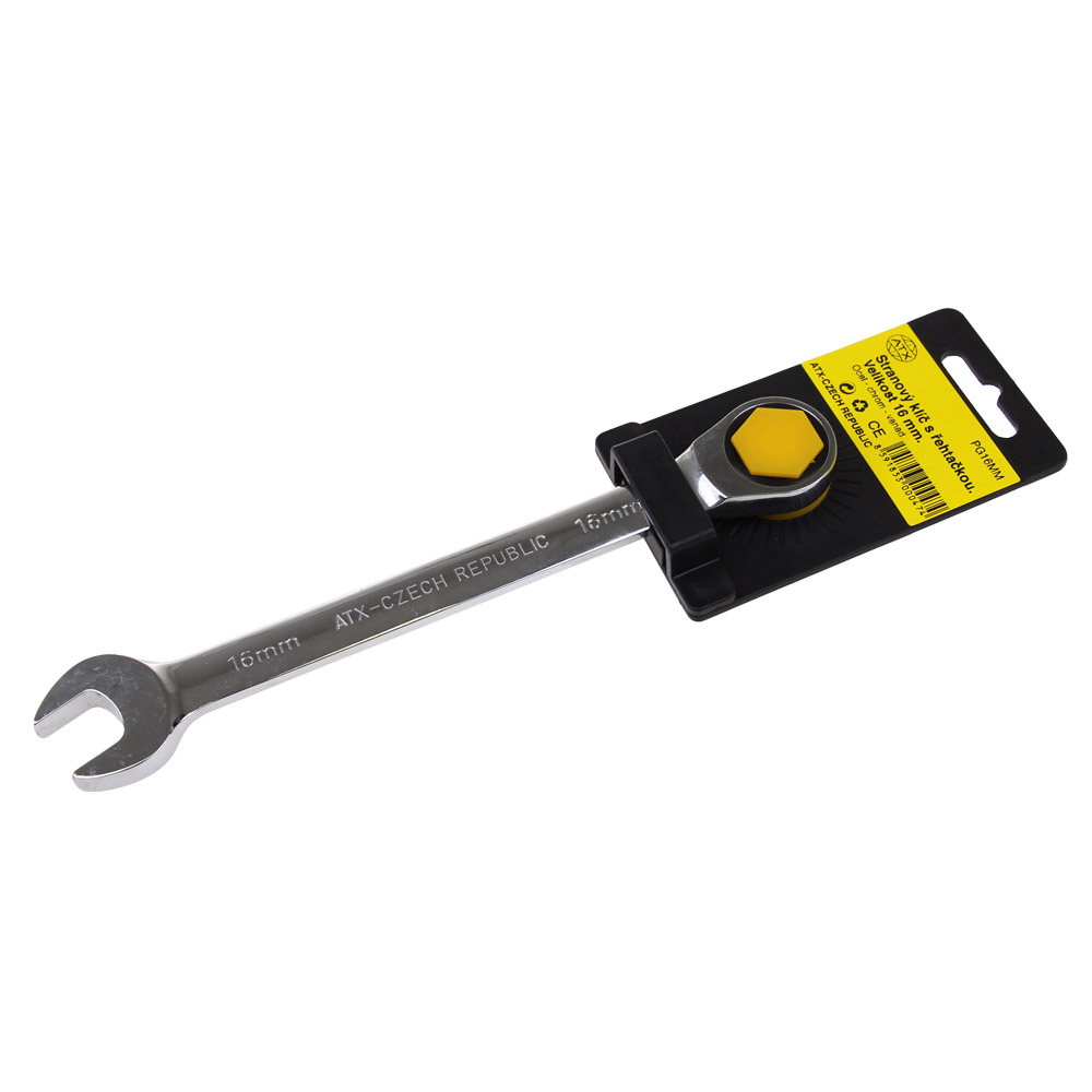 Stranový klíč s řehtačkou 16 mm - попередній перегляд 2