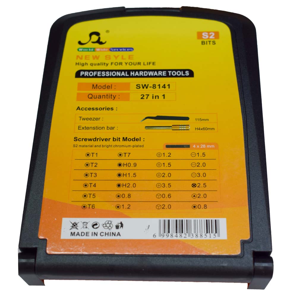 Sada mini šroubováků na opravu elektroniky SW-8141 - попередній перегляд 2