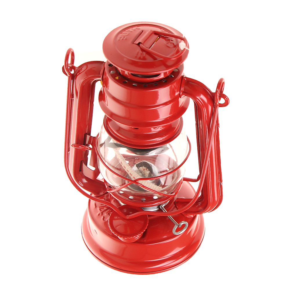 Petrolejová lampa 25 cm červená - попередній перегляд 2
