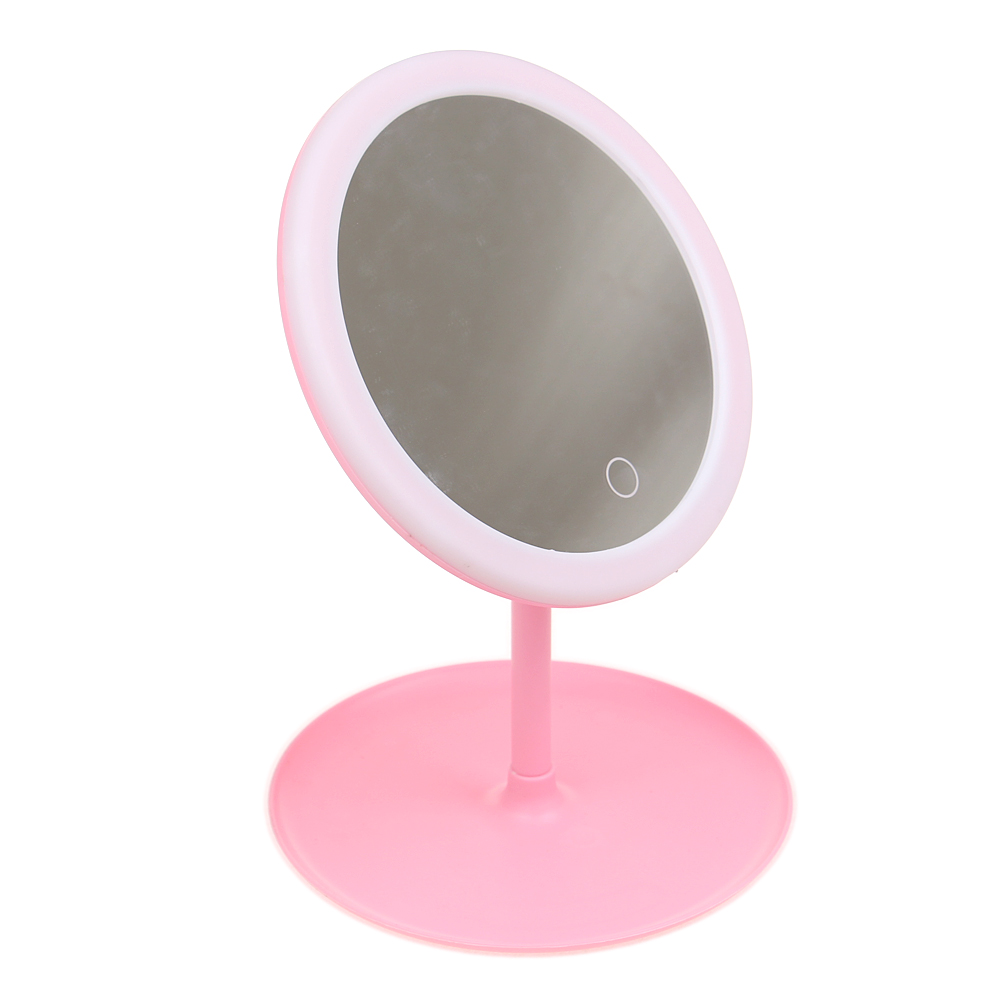 LED kosmetické zrcátko růžové - попередній перегляд 1