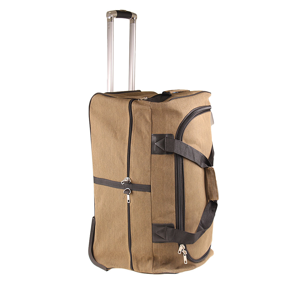 Cestovní taška na kolečkách 65 cm khaki - попередній перегляд 3