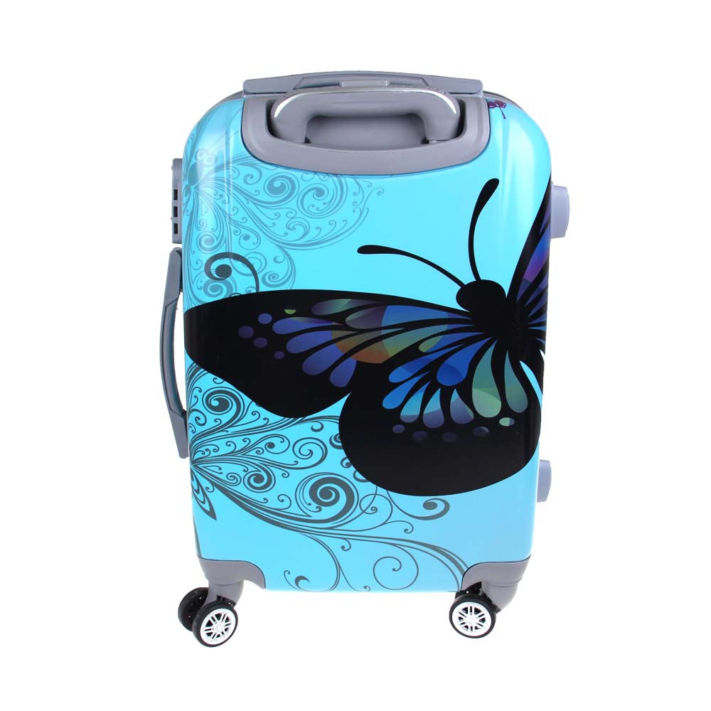Sada 3 skořepinových kufrů (Blue Butterfly) - попередній перегляд 4