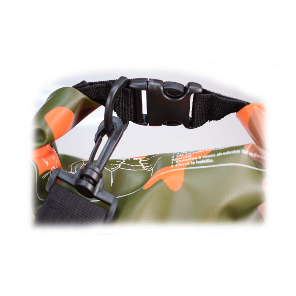 Nepromokavý vak 5 l maskáčový oranžový - попередній перегляд 4