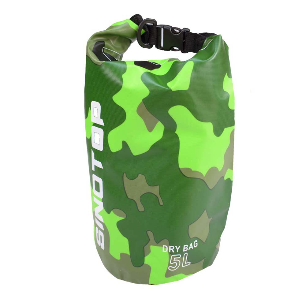 Nepromokavý vak 5 l maskáčový zelený - попередній перегляд 1